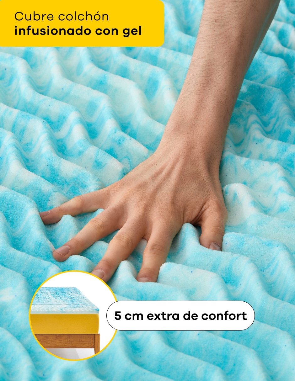Colchón en caja Nooz Prime + Topper Gel